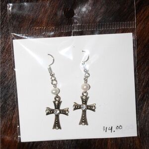 Cross earrings